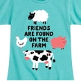 thumbnail image 3 of Case IH - Friends Are Found On The Farm - Toddler Girl Short Sleeve T-Shirt, 3 of 5