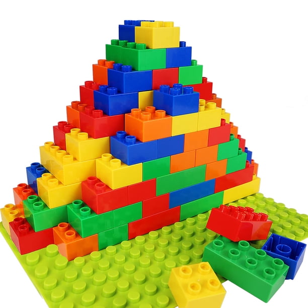 Juego de 101 piezas Building Blocks aotipol para niños con placa base