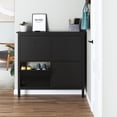 Mainstays 4 Bin Shoe Storage Cabinet, Black - Walmart.com