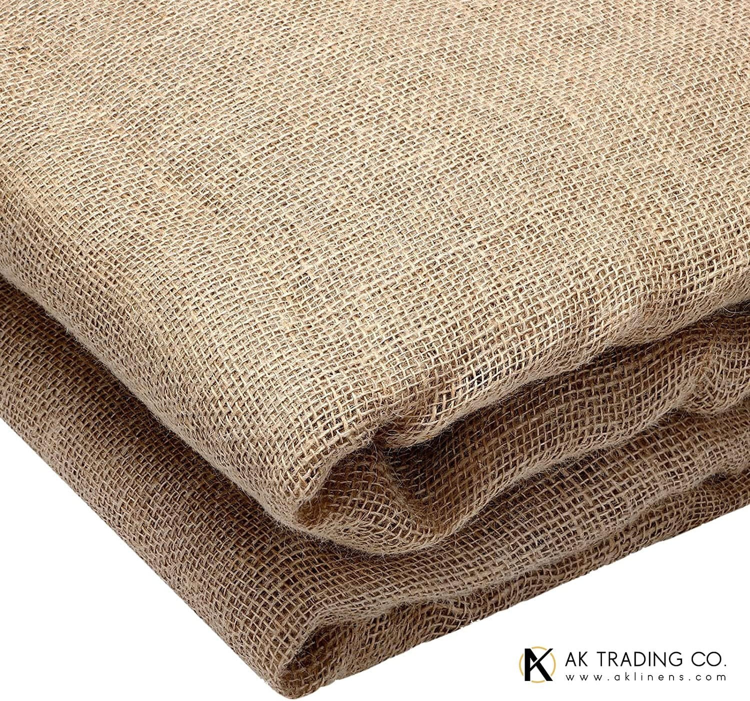 AK TRADING CO. 40" Wide Burlap Fabric 10oz Natural - Heavy Duty 100% Jute Material for Upholstery, Home Dcor, Gardening, & Wedding Projects - Eco-Friendly & Biodegradable - 40 Inches x 10 Yards