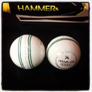 Hammer Core Cricket Ball, White