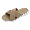 thumbnail image 2 of Norvail Womens Casual Platform Slide Sandals, Walking Shoes with Thick Cushioned Sole, Slip-On Strap Slippers for Outdoor Beach and Pool, Lightweight Non-Slip Footbed for All-Day Comfort, 2 of 3