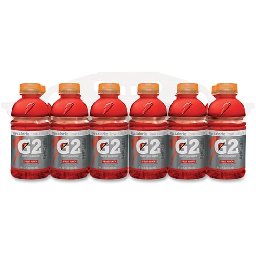 Gatorade Fruit Punch Low-Calorie Sports Drinks - 12 fl oz (355 mL) - Bottle - 24 / Carton Gatorade Fruit Punch Low-Calorie Sports Drinks - 12 fl oz (355 mL) - Bottle - 24 / Carton