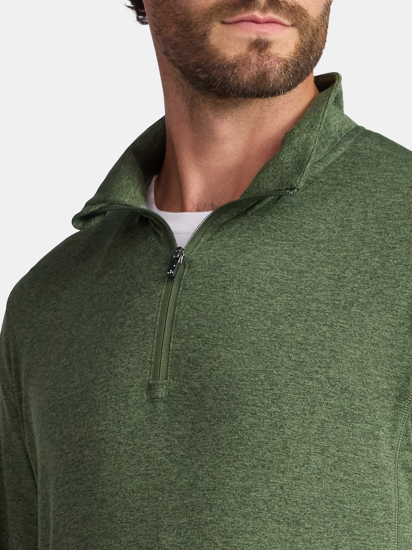 Athletic Works Men's and Big Men's ButterCore Soft Quarter-Zip Pullover Shirt, Sizes S-3XL