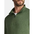 thumbnail image 4 of Athletic Works Men's and Big Men's ButterCore Soft Quarter-Zip Pullover Shirt, Sizes S-3XL, 4 of 5