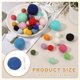 thumbnail image 2 of Uxcell 30 Pcs Bolas de Fieltro de Lana, 0.6 Pulgadas Pompones de Fieltro para Manualidades, Pompones Hechos a Mano en Lote, Pequeñas Bolas para Decoración de Arte y Manualidades en Guarderías, Azul, 2 of 6