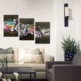 thumbnail image 5 of HFDF 3 Pieces Graffiti Wall Art Handshake Graffiti Art Graffiti Decor Graffiti Wall Art Canvas Street Graffiti Art Colorful Canvas Wall Art for Bedroom Living Room Ready to Hang (x3) 12x18inch Framed, 5 of 5