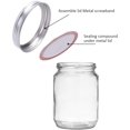 thumbnail image 4 of 24 PCS Mason Jars Lids and Bands for Regular Mouth, Canning Jar Lids & Rings for Ball Mason Jars - Leakproof Storage Can Covers Caps and Rings Disc with Silicone Seals, Silver, 4 of 7