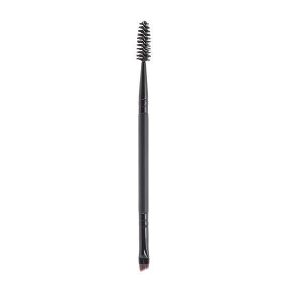 Unique Bargains 1 Pc Double Head Eyebrow Brush for Bathroom Travel Hotel Toilet Black