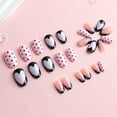 thumbnail image 4 of Yoyauz 24 Valentine's Day Medium Pressure Nail Fake Nail with Love Design Fake Nail Valentine's Day Cute Female Girlfriend Gift, 4 of 9