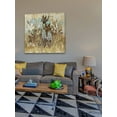 thumbnail image 3 of Marmont Hill "Floral Frenzy Blue III" Painting Print on Canvas, 3 of 7