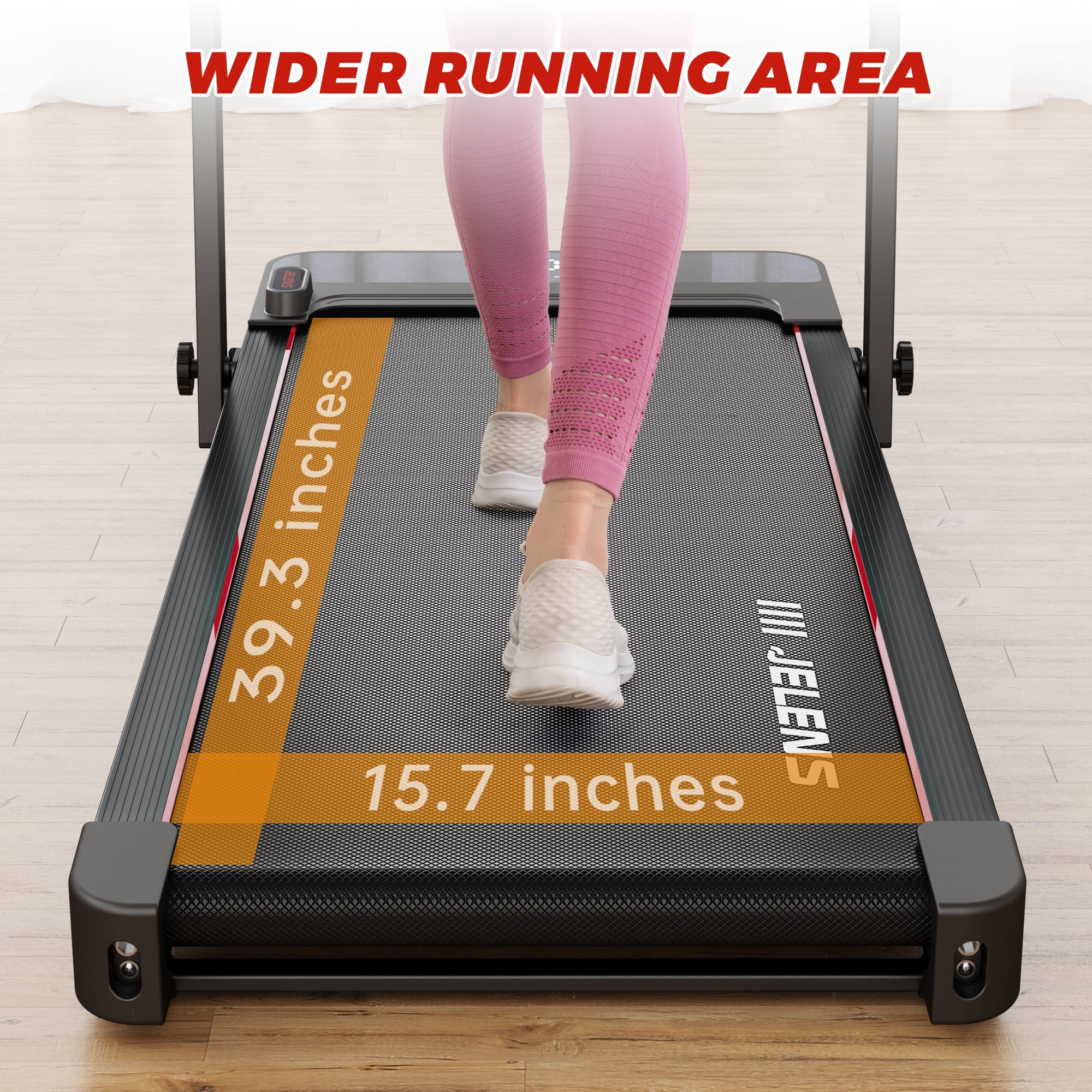 FORGEMUS 2 in 1 Treadmill, 2.5HP Walking Pad Folding Treadmill with Remote Control and LED Display, Portable Under Desk Treadmill for Home Office with 265lbs Weight Capacity