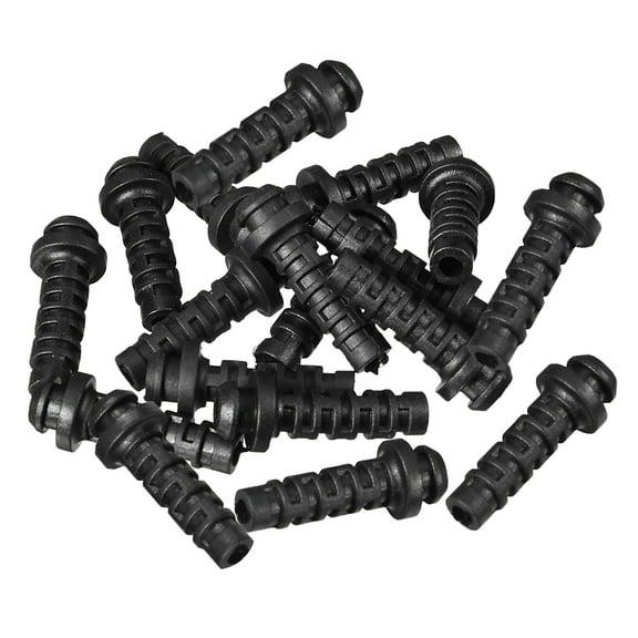 20pcs 3mm Inner Dia Strain Relief Cord Boot Protector Power Tool Hose Black