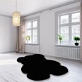 thumbnail image 2 of Bear Rugs Bear Shaped Area Rug, Cute Soft Fluffy Faux Fur Rug Fuzzy Shaggy Rug Carpet for Kids Teen Girls Room Floor Sofa Living Room[Black], 2 of 9