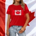 thumbnail image 5 of Cnbwig T Shirts for Women Graphic Tees for Summer Casual Wear Short Sleeve Loose Round Neck Tops with Patriotic Celebration Print, 5 of 5