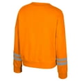 thumbnail image 3 of Women's Colosseum Tennessee Orange Tennessee Volunteers Splashy Crewneck Fleece Sweatshirt, 3 of 3