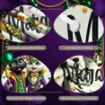 thumbnail image 4 of Colorful Mardi Gras Banner Purple Green Gold Carnival Display Curly Vines Star Decor Festival Backdrop for Mardi Gras Celebration Carnival Party Festival Decor, 4 of 9