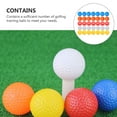 thumbnail image 2 of RUNROTOO 30 Pcs Balles de Golf Résistantes à l'Usure pour Pratique, Rouge, Balles d'Entraînement Intérieur, 2 of 6