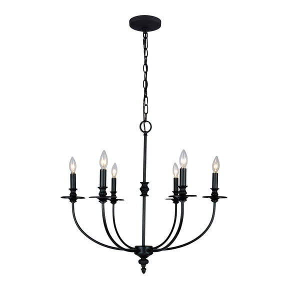 Elk Home 25-Inch Wide Hartford Chandelier, Traditional, Oiled Bronze