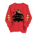 thumbnail image 4 of Hvogkswy Halloween Sweatshirt for Women Printed 2026 Long Sleeve Crewneck Sweatshirts Oversized Fall Winter Casual Pullover Tops, 4 of 5