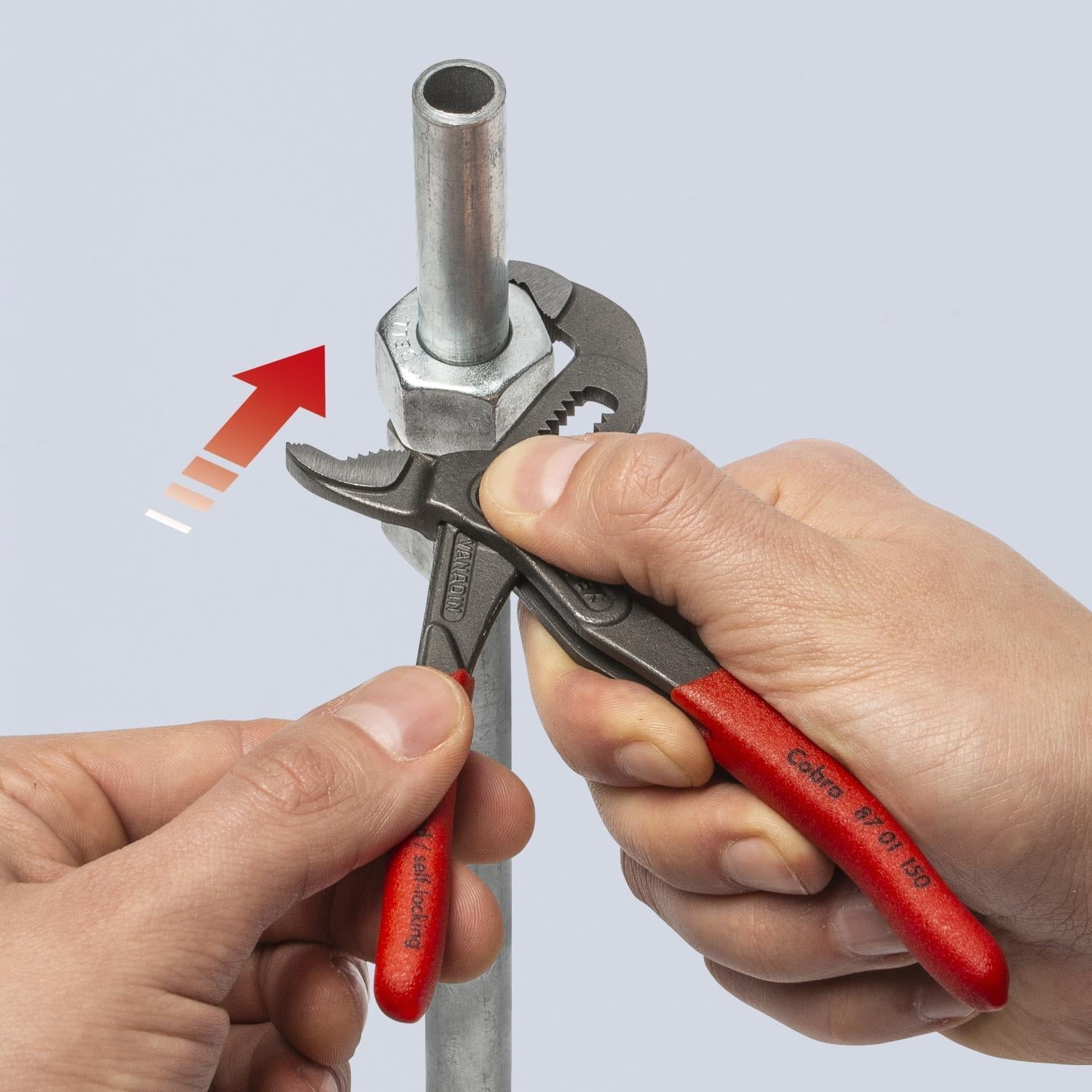 KNIPEX 2 Pc Mini Pliers in Belt Pouch - Cobra&reg; and Needle-Nose