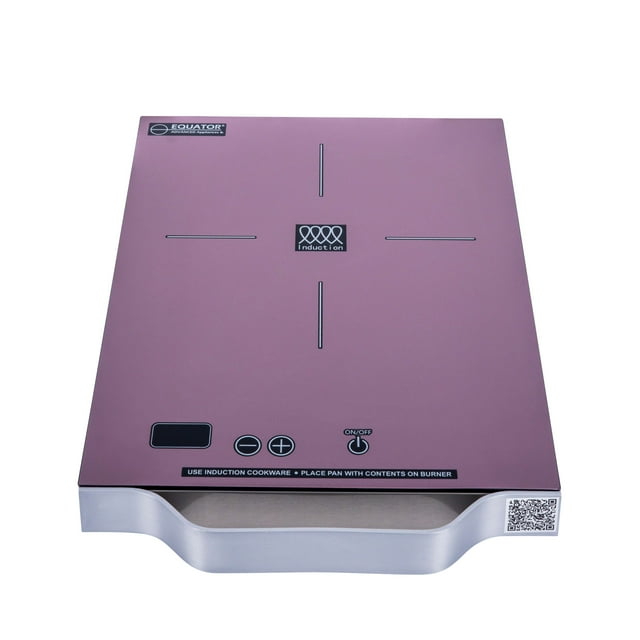 Equator 11" Portable One-Burner Induction Cooktop LIGHT AlumInum Handle 110V