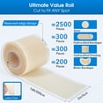 thumbnail image 3 of Hydrocolloid Bandage Roll (2in*16ft), Highly Absorbent Hydrocolloid Dressing Patch Bandages for Wound Care, Burn, Blister,Pimple, Acne Care, Waterproof & Cut to Size, 3 of 7