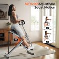 Squat Machine for Home,Rodeo Core Exercise Machine,330lbs Foldable