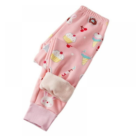 

SYNPOS 2-7T Girl Footless Tights Leggings Little Girl Winter Thick Warm Skinny Legging Fleece Lined Stretchy Pants