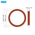 thumbnail image 2 of Uxcell 72mm OD 66mm ID 3mm Width Silicone O-Ring VMQ Sealing Gasket, Red 10Pcs, 2 of 5