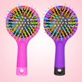 thumbnail image 5 of Bluelans Comb Rainbow Comb Volume Brush Candy Tone Magic Hairbrush with Mirror for Hair Beauty, 5 of 6