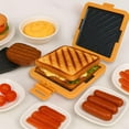 thumbnail image 3 of Microwave Sandwich Maker, Microwave Toastie Sandwich Maker, 3-in-1 Toastie Panini Press with Dishwasher Safe Design No Electricity Needed Fast Cooking for Travel Friendly, Office, Home, 6.6*6.3inch, 3 of 12