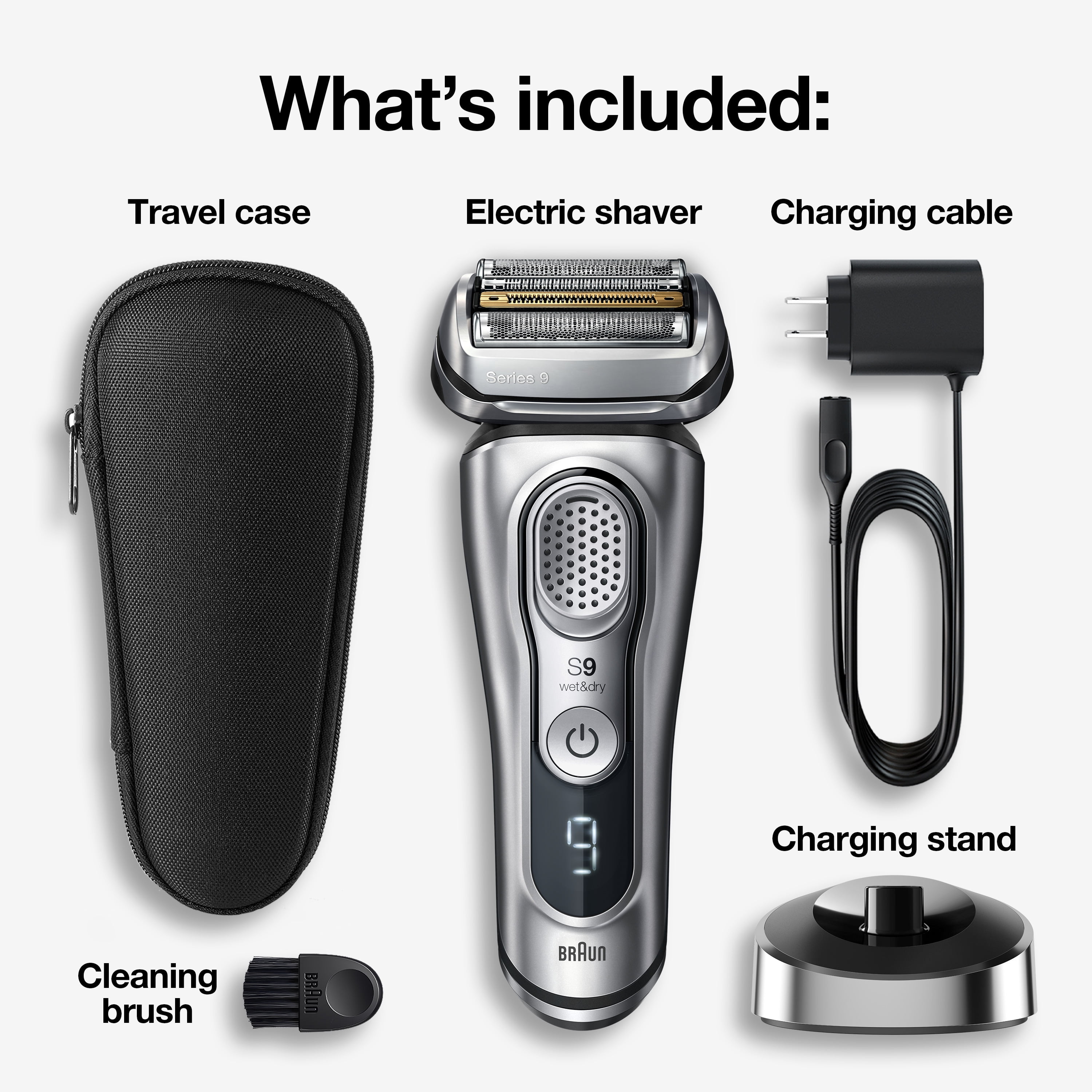 Braun Series 9 9330s Men's Wet Dry Electric Shaver & Skin Shaving
