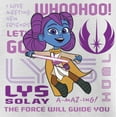 thumbnail image 2 of Girl's Star Wars: Young Jedi Adventures Lys Solay Phrases  Graphic Tee White Medium, 2 of 4