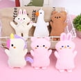 thumbnail image 3 of Llavero de felpa suave para niñas y niños, de 13cm Kawaii juguete, Mini conejito, dinosaurio, oso, cerdo, llavero de algodón suave, decoración de bolsas, 1 unidad, 3 of 5