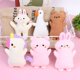 thumbnail image 3 of Llavero de felpa suave para niñas y niños, de 13cm Kawaii juguete, Mini conejito, dinosaurio, oso, cerdo, llavero de algodón suave, decoración de bolsas, 1 unidad, 3 of 5