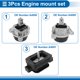 thumbnail image 5 of Unique Bargains 3 Pcs No.A4089/A4090/A4091/EM7291 Soporte del motor para BMW 520I 2014-2016 Soportes del motor Trasero Frontal Izquierda Frontal Derecha, 5 of 7