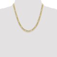 thumbnail image 2 of Auriga Fine Jewelry 10K Yellow Gold 6.6 mm Semi-Solid Figaro Chain Necklace for Women 20", 2 of 6
