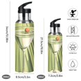 thumbnail image 2 of Yayeee 20oz Insulated Water Bottle Double Wall Stainless Steel with Flip Straw Lid, Light Green Martini, 2 of 7