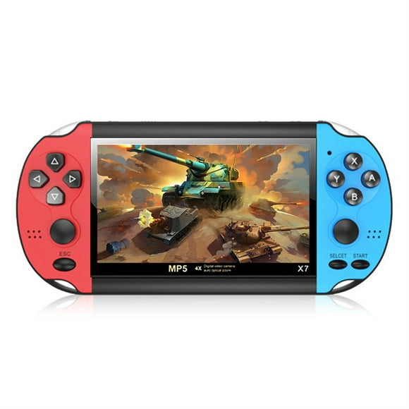 X7 Handheld Game Console 10000+ Video Games 4.3-Inch Screen Portable Nostalgic Game Console 1500mAh Rechargeable Battery
