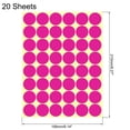 thumbnail image 2 of Color Sticker Round Label 25mm for Office Marker Rose Red Pack of 960, 2 of 6