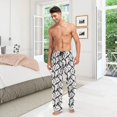 thumbnail image 3 of Top-kevin Men's Pajama Bottoms Colorful Dinosaurs Grunge Pants for Men, 3 of 6