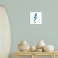 thumbnail image 3 of Stupell Industries Blue Seahorse in Hat Novelty Painting Unframed Art Print Wall Art, 12 x 12, 3 of 8