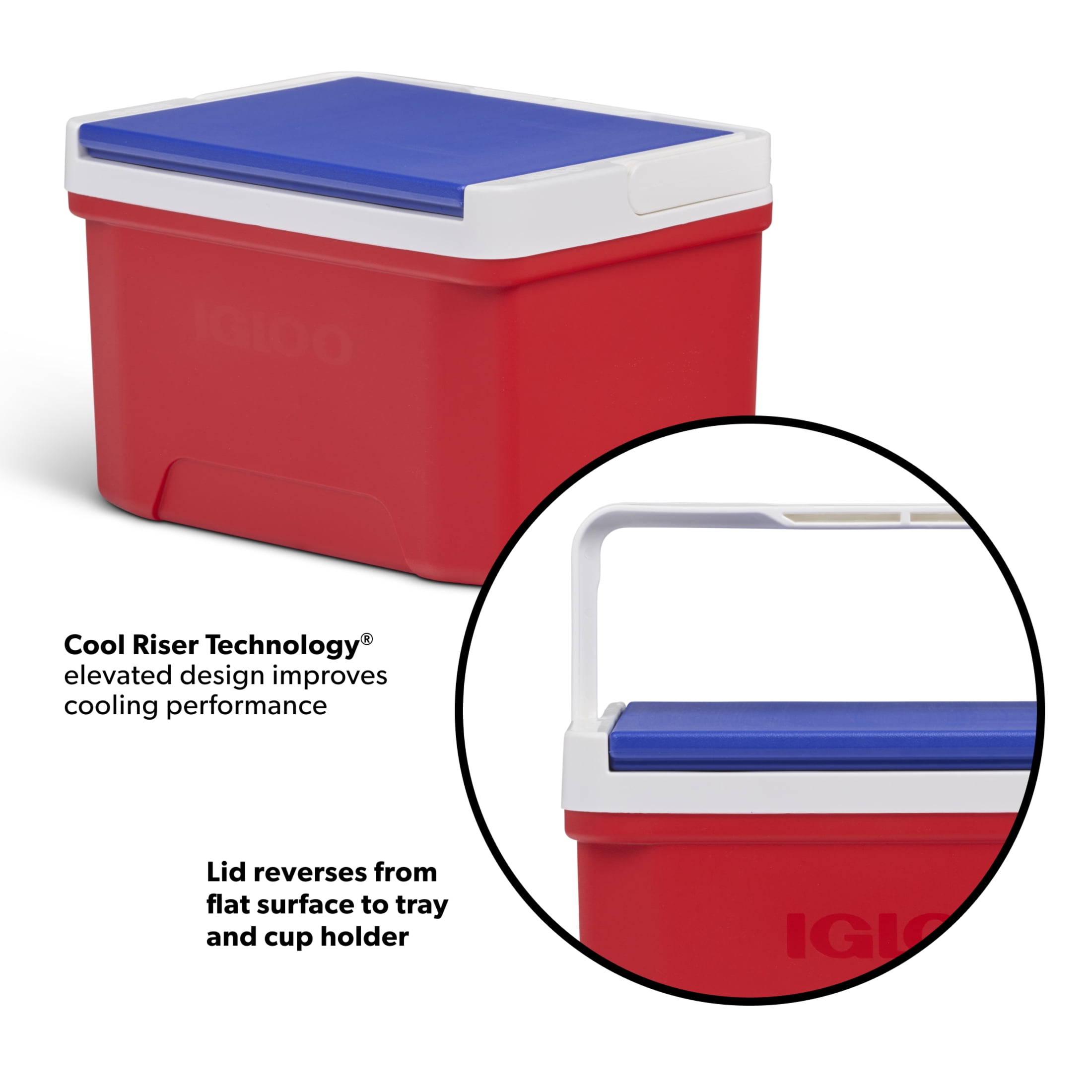 Igloo 9 QT Laguna Ice Chest Cooler, Red White and Blue