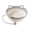 A002- Gray, variant on Cat Bed, Woven Rope Pet Bed, Kitten Bed, Round Pet Basket, Two-Tone Breathable Cotton Rope Cat Sleeping Mat with Cute Cat Ear Rim, Diameter 35Cm, Non-Slip Indoor Cat Bed Suitable