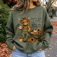 thumbnail image 2 of Christian Day Shirt, God's Got a Plan Mine Was Terrible Highland Cow Sweatshirt, Funny Faith Fall Hoodie, Christian Gift for Women, 2 of 9