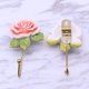 thumbnail image 3 of Rose Resin Wall Hooks Coat Rack Hat Hooks Wall Mounted Cute Wall Decor-Decorative Hooks for Hanging Bathroom Kitchen Room Towels Keys Coats Hats Bags,, 3 of 5