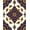 Blue, Pattern 4, variant on ODIKA 4'x6' Machine Washable Non-Slip Area Rug, Paisley Swirl Entry Monogrammed Corporate Door Covering High Traffic Rug, Orange, 662978