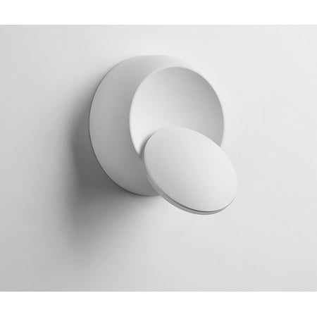 

LED 360 Degree Rotation Adjustable White Wall Light Round Wall Sconces (White Light)