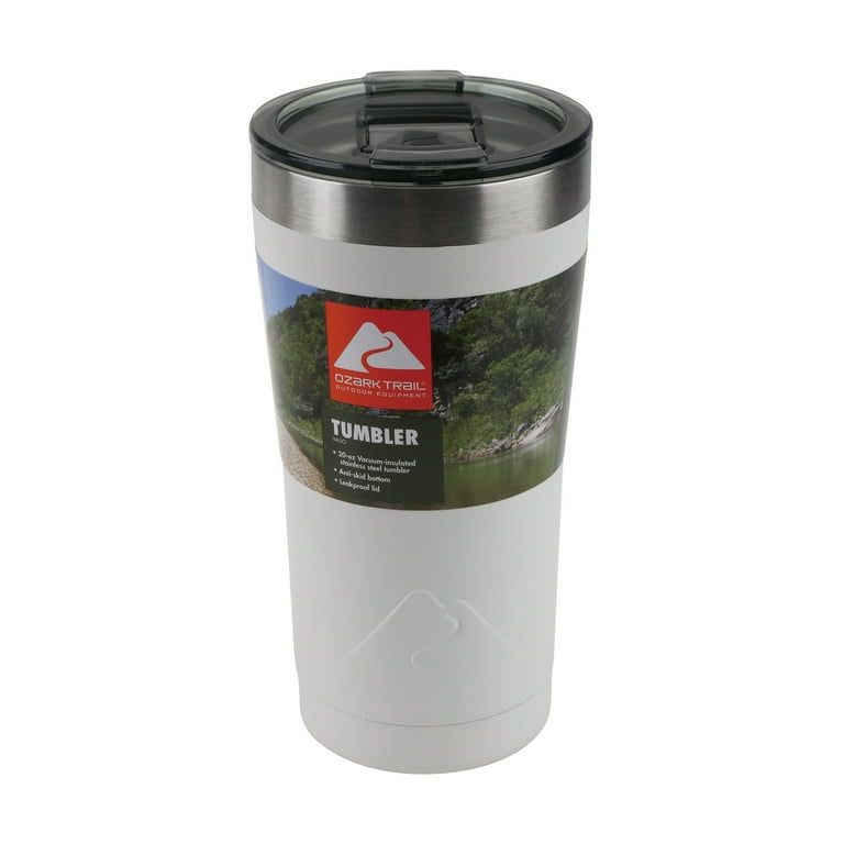 USA Ozark Trail Double-Wall, Vacuum-Sealed Tumbler (Stainless Steel – 20oz  / 590ml) – GearSuggest